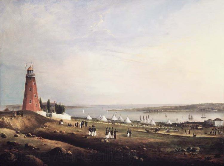 Charles Codman Entertainment of the Boston Rifle Rangers by the Portland Rifle Club in Portland Harbor, Spain oil painting art